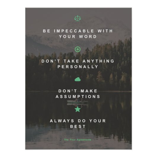 The four agreement poster ポスター (正面)