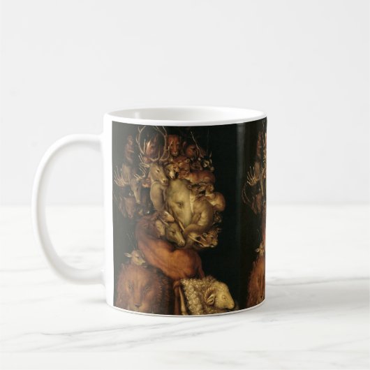 The Four Elements: Earth - Giuseppe Arcimboldo コーヒーマグカップ (左)