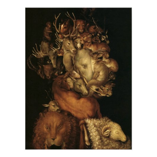 The Four Elements: Earth - Giuseppe Arcimboldo ポスター (正面)