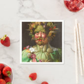 The Four Seasons: Vertumnus - Giuseppe Arcimboldo スタンダードカクテルナプキン (インサイチュ)