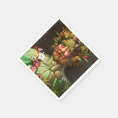 The Four Seasons: Vertumnus - Giuseppe Arcimboldo スタンダードカクテルナプキン (角)