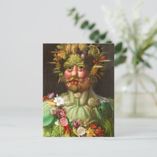 The Four Seasons: Vertumnus - Giuseppe Arcimboldo ポストカード (スタンド正面)