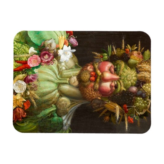 The Four Seasons: Vertumnus - Giuseppe Arcimboldo マグネット (横)