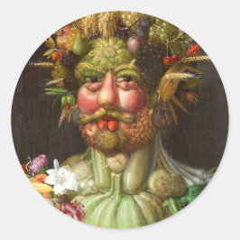 The Four Seasons: Vertumnus - Giuseppe Arcimboldo ラウンドシール