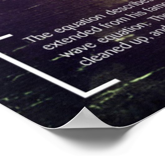 The Fourier Transformation - Math Poster ポスター (角)