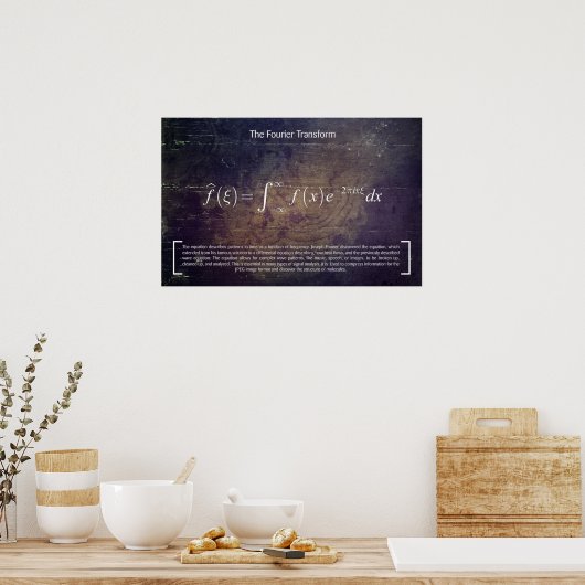 The Fourier Transformation - Math Poster ポスター (キッチン)