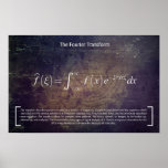 The Fourier Transformation - Math Poster ポスター<br><div class="desc">The Fourier Transformation</div>