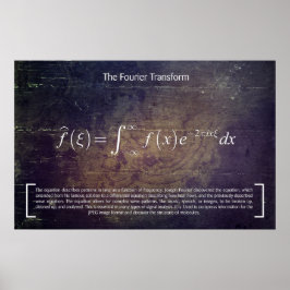 The Fourier Transformation - Math Poster ポスター