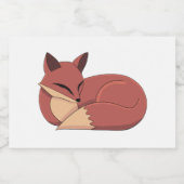 The Fox スパークリングワインラベル (シングルラベル)