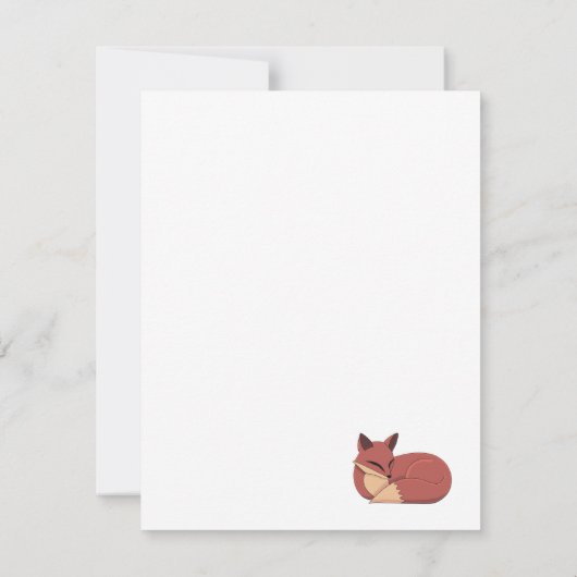 The Fox 出欠カード (裏面)