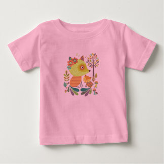 The Fox and the Flowers T-Shirt ベビーTシャツ