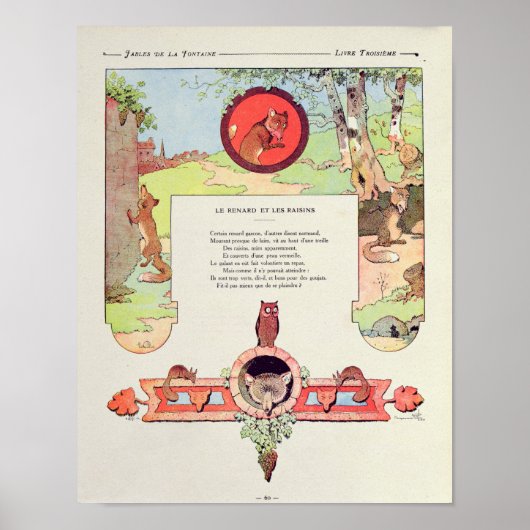 The fox and the grapes ポスター (正面)
