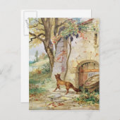 The Fox and the Grapes, illustration for ポストカード (正面/裏面)