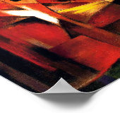 The Fox by Franz Marc ポスター (角)
