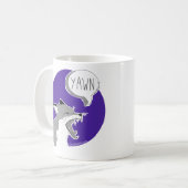 The Fox *Yawn* -Mug purple- コーヒーマグカップ (正面左)