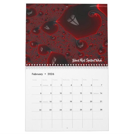 The Fractal Art of Shelli Fitzpatrick第1巻 カレンダー (2月 2026)