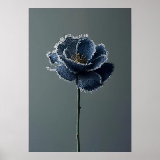The Fragile Bloom of a Reconstructed Denim Flower ポスター (正面)
