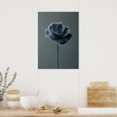 The Fragile Bloom of a Reconstructed Denim Flower ポスター (キッチン)