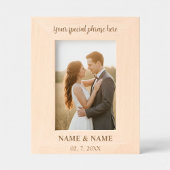 The Frame of Us – Personalized Wooden Engagement レーザー彫刻フレーム