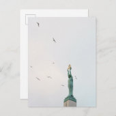 The Freedom Monument in Riga, Latvia ポストカード (正面/裏面)