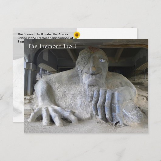 The Fremont Troll, Seattle, WA – はがき (正面/裏面)