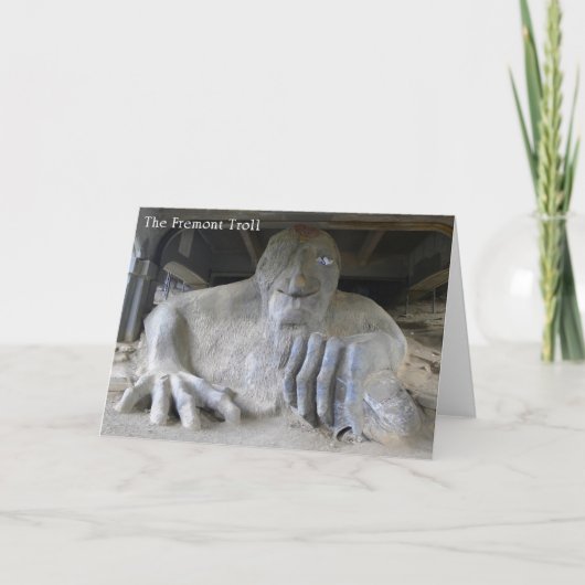 The Fremont Troll, Seattle, WA – カード (正面)