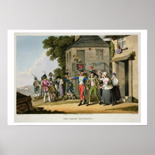 The French Conscripts, engraved by Matthew Dubourg ポスター