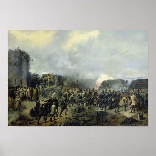 The French-Russian battle at Malakhov Kurgan ポスター (正面)