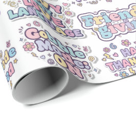 The Friendsgiving Feast Wrapping Paper ラッピングペーパー