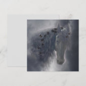 The Friiesian Horse – グリーティングカード シーズンカード (正面/裏面)