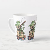 The Frogs Of Progress カフェラテマグ (左アングル)