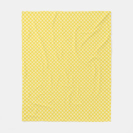 The front of the fleece blanket features a yellow  フリースブランケット