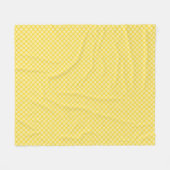 The front of the fleece blanket features a yellow  フリースブランケット (正面(横))