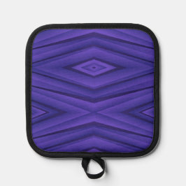  The front shows a purple geometric pattern 鍋敷き