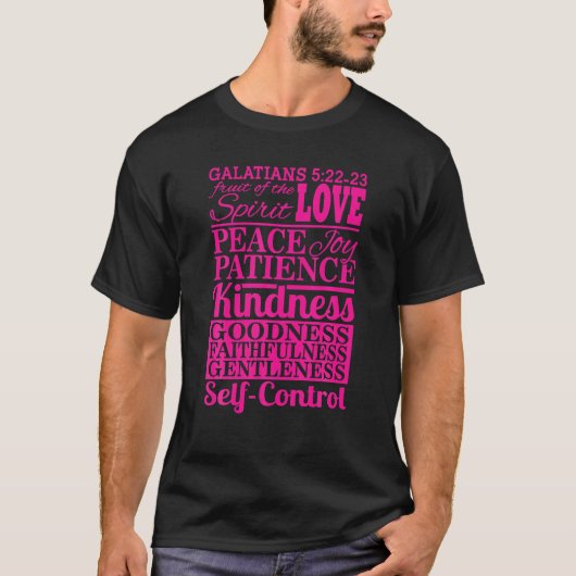The Fruit Of Spirit Galatians 5 22 23 T Shirt Tシャツ (正面)
