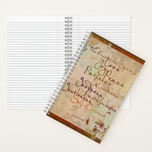 The Fruits of the Spirit journal ノートブック (内側)