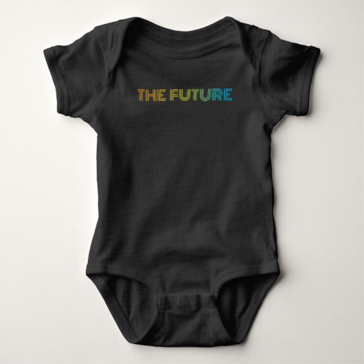 THE FUTUREベビーTシャツ体スーツのボディスーツ ベビーボディスーツ (正面)