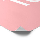 The Future – ライトピンク感動的引用文ポスター ポスター (角)