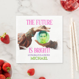 The Future Is Bright Fortune Teller Graduation スタンダードランチョンナプキン