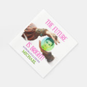 The Future Is Bright Fortune Teller Graduation スタンダードランチョンナプキン (角)