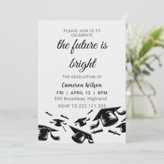 "The Future is Bright" Graduation Ceremony 招待状 (スタンド正面)