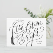 The Future is Bright Graduation Invitation Card 招待状 (スタンド正面)