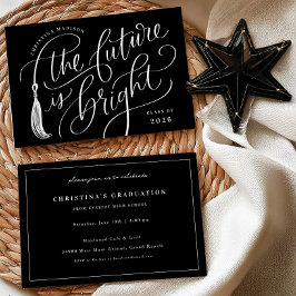 The Future is Bright Graduation Invitation Card 招待状