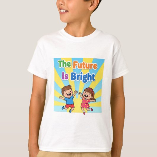 The Future Is Bright Kids T-Shirt Tシャツ (正面)