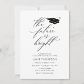 The future is bright Modern Graduation Invitation 招待状 (正面)
