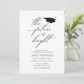 The future is bright Modern Graduation Invitation 招待状 (スタンド正面)