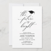 The future is bright Modern Graduation Invitation 招待状 (正面)