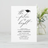 The future is bright Modern Graduation Invitation 招待状 (スタンド正面)