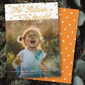 The Future Is Bright Script モダン New Year Photo シーズンカード