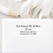 The Future Mr. and Mrs. Labels、婚約ラベル ラベル (インサイチュ)